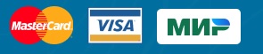 логотипы visa, mastercard, mir